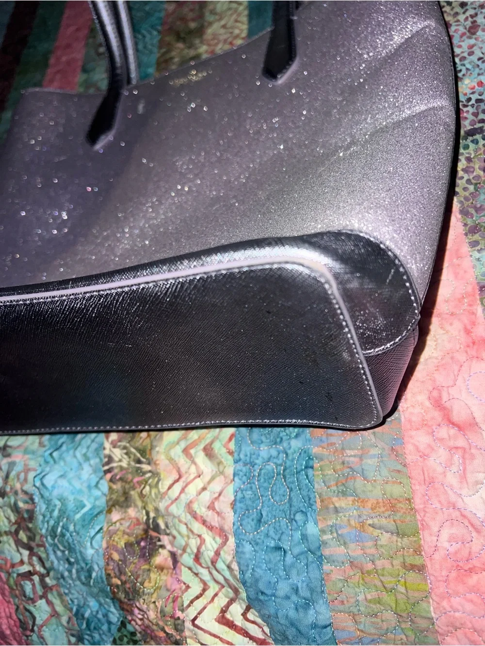 Kate Spade Tinsel Tote Bag - lilac frost color